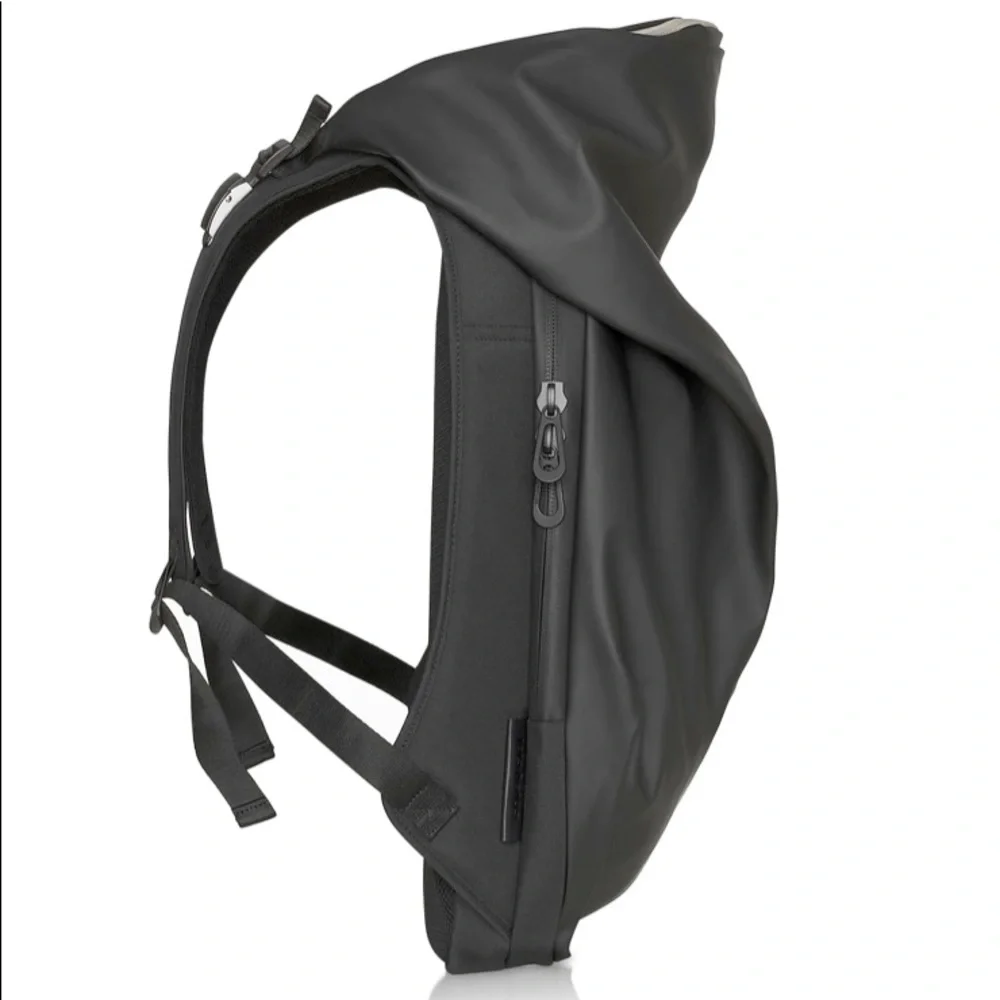 Black Côte et Ciel Nile Backpack, Minimalist Modern Design